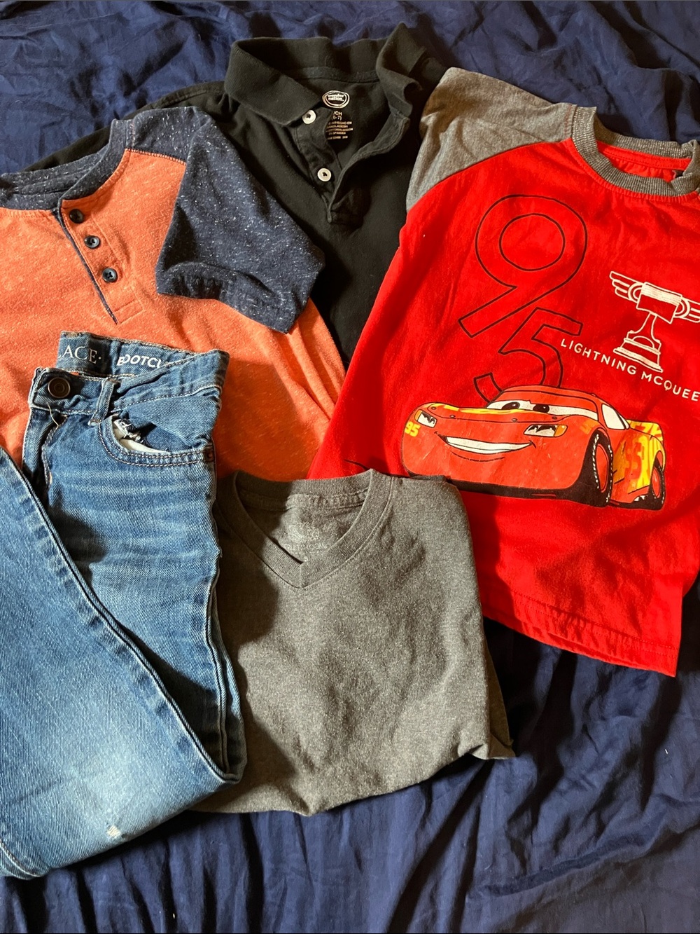 Lightning McQueen Red Kids' T-Shirt by Disney, place jeans wonder nation shirts